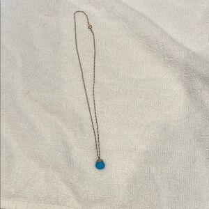 Delicate Blue Pendant Necklace